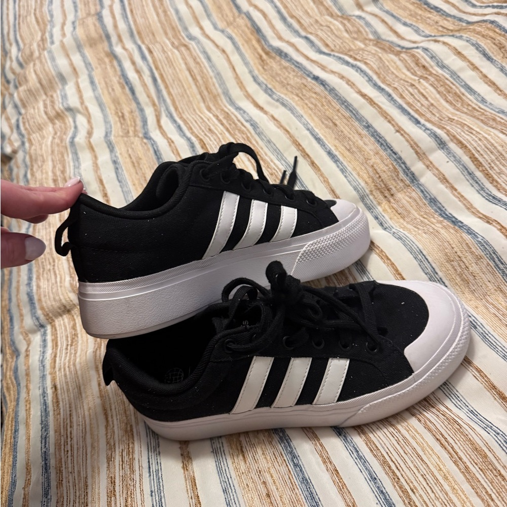 Adidas Classic Black and White Trainers